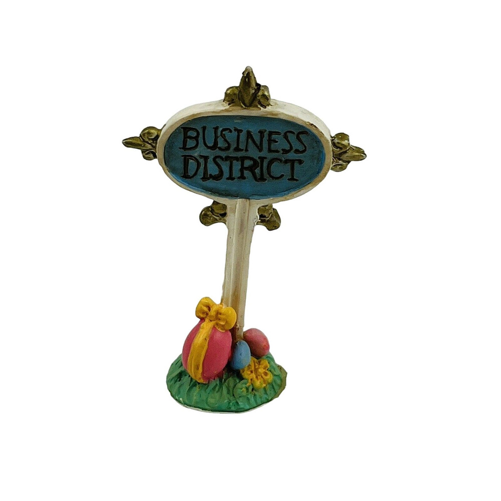 Cottontail Lane Business District Resin Sign Egg Easter‎ Midwest of Cannon Falls